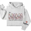 8-4-5.webp This Mama Wears Her Heart On Her Sleeve Hoodie – Personalized Mom Hoodie with Kids’ Names, Mother's Day Gift