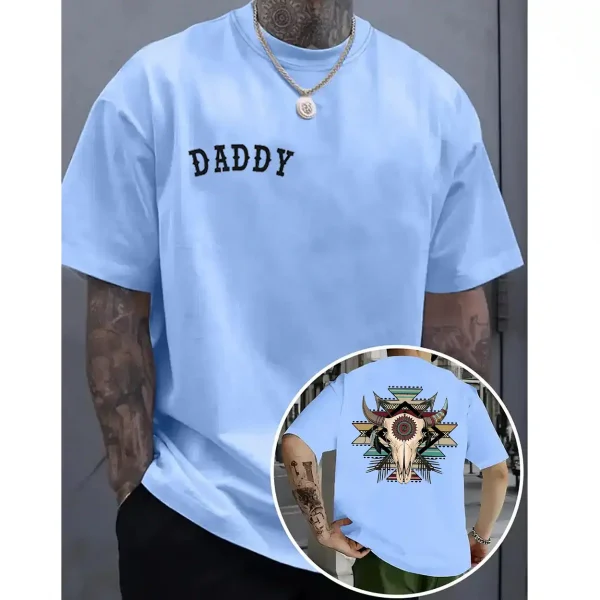 Cow Skull Shirt – Western Aztec Bull Skull Tee – Boho Rodeo T-Shirt – Southern Country Style – Perfect Western Gift for Cowboys & Rodeo Fans
