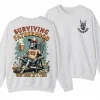 9-1-4.webp Surviving Fatherhood One Beer at a Time Sweatshirt, Funny Father's Day Shirt, Happy Father’s Day Gift, Model Sweater
