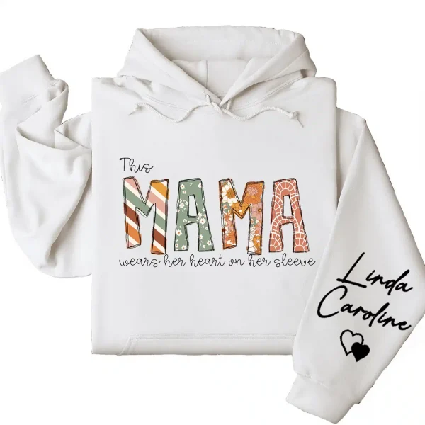 9-2-6.webp This Mama Wears Her Heart on Her Sleeve Hoodie – Custom Kids Names Hoodie for Mom