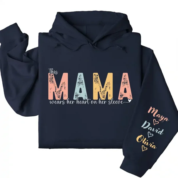9-2-7.webp This Mama Wears Her Heart on Her Sleeve Hoodie – Custom Hoodie with Kids’ Names, Personalized Mother’s Day Gift for Mom