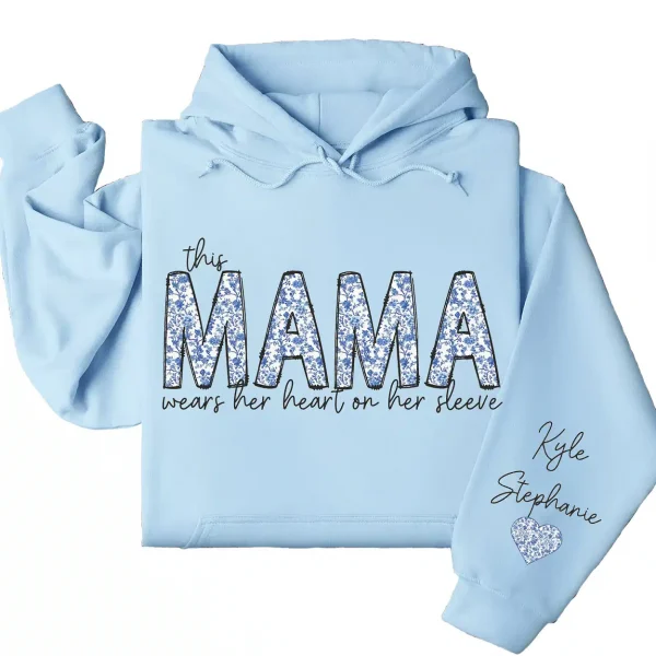 9-2-8.webp This Mama Wears Her Heart on Her Sleeve Hoodie – Custom Hoodie with Kids’ Names, Personalized Mother’s Day Gift for Mama