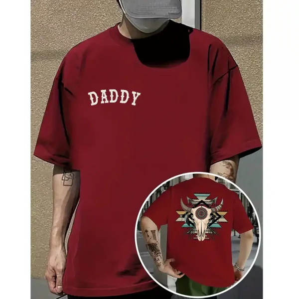 Cow Skull Shirt – Western Aztec Bull Skull Tee – Boho Rodeo T-Shirt – Southern Country Style – Perfect Western Gift for Cowboys & Rodeo Fans