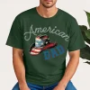 American Dad Shirt ? Patriotic Cowboy Hat USA Flag T-Shirt
