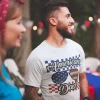 American Dad Tee, Father's Day Gift, 4th Of July Matching Shirt, American T-Shirt, Men 4th of July Shirt, Checkered Dad