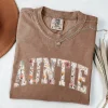 Auntie T-Shirt, Aunt Shirt, Floral Auntie, New Aunt Gift, Pregnancy Announcement, Gift for Aunt, Pregnancy Reveal to Aunt