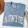 Auntie T-Shirt, Aunt Shirt, Floral Auntie, New Aunt Gift, Pregnancy Announcement, Gift for Aunt, Pregnancy Reveal to Aunt