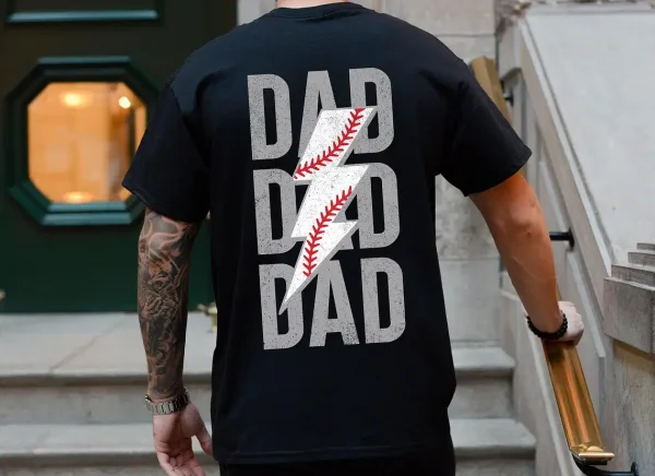 Dad Baseball Shirt ? Game Day Tee for Fathers Who Love Baseball
