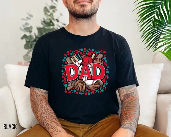 Baseball-Dad-Shirt-1.webp Baseball Dad Tee ? Gift for Sports Dad ? Game Day Shirt for Father