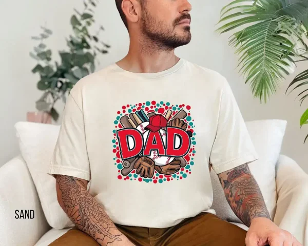 Baseball-Dad-Shirt-2.webp Baseball Dad Tee ? Gift for Sports Dad ? Game Day Shirt for Father