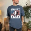 Baseball Dad USA Flag Shirt ? Vintage Patriotic Gift for Baseball Lovers