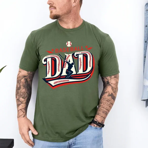 Baseball-Dad-Shirt-Fathers-Day-7.webp Father's Day Baseball Dad Shirt ? Sports Dad Graphic Tee for Game Lovers