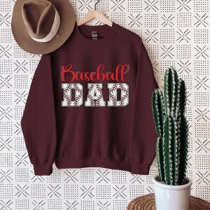 Baseball Dad Sweatshirt ? Throwing Player Graphic ? Father?s Day or Game Day Gift