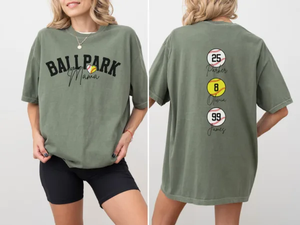 Baseball-Softball-Mom-Shirt-Softball-Baseball-Mom-Shirt-Ballpark-Mama-Shirt-Names-on-Back-Custom-Baseball-Mom-3.jpg Personalize Baseball Softball Mom Shirt, Ballpark Mama Shirt Names on Back Custom Baseball Mom T-shirt
