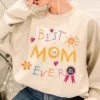 Best Mom Ever, Funny Mom, Cute Mama, Vintage Mother Sweatshirt, The Best Idea for Mother's Day Gift