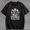 Best Papa Ever German Quote Men's T-Shirt - Casual Polyester Short Sleeve Crew Neck, Summer Top with Hat & Mustache Illustration, Machine Washable