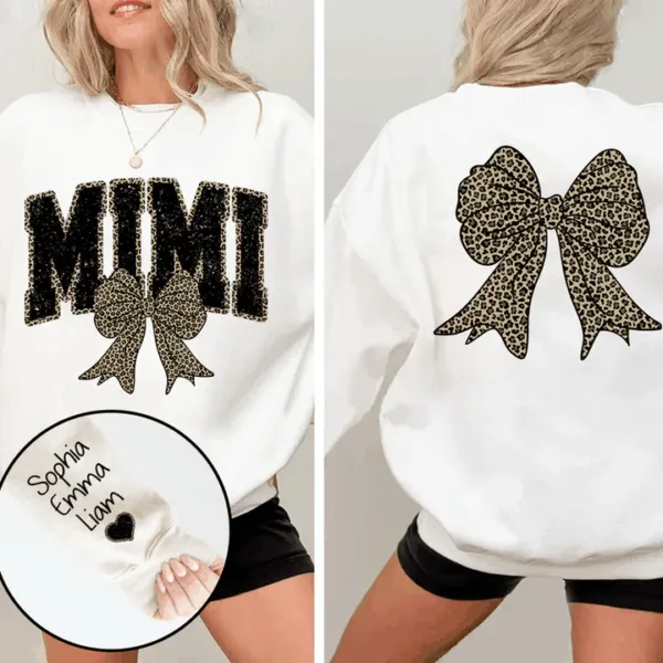 Black-Mimi-Leopard-Bow-Personalized-Sweatshirt-With-Design-On-Sleeve-Gift-For-Grandma-Mom-Wife-NH96-1-1.png Black Mimi Leopard Bow - Personalized Sweatshirt With Design On Sleeve - Gift For Grandma, Mom, Wife