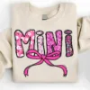 Boho Retro Mama, Mini, Wife, Coquette Aesthetic, Mother's Day Matching Outfits - The Best Mother's Day Gift