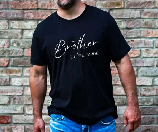 Brother On The Bride T-Shirt, Cool Brothers Club Shirt, Brother Birthday Gift, Best Brother Shirt, Shirt for Brother