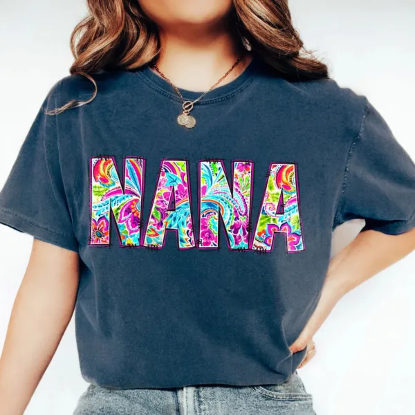 Custom Grandma, Floral Boho Mommy, Personalized Gigi, Floral Mama T-Shirt - The Best Mother's Day Gift