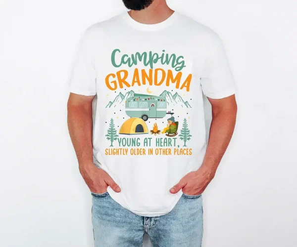 Camping Grandma, Camping, Camp 2025 Shirt, Family Outdoor Shirt, Grandma T-Shirt, Vacation Shirt, Summer T-Shirt