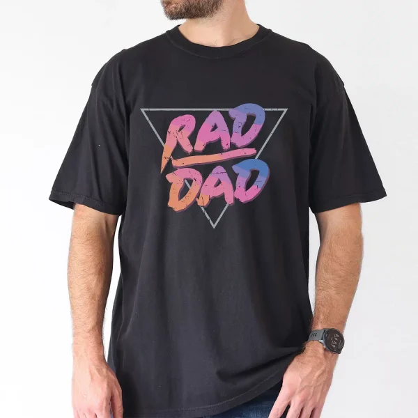Cartoon-Rad-Dad-Graphic-Print-T-Shirt-All-Season-Non-Stretch-Cotton-Casual-Crew-Neck-Knit-Fabric-Tee-Perfect-for-Daily-Wear-Outdoor-Activities-and-Sports-Comfortable-Fit-for-Adults-4_gm_optimized.webp Cartoon Rad Dad Graphic Print T-Shirt, The Best Father's Day Gift