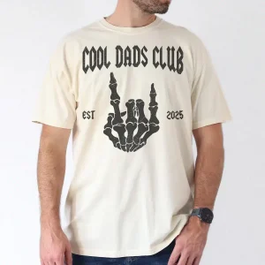 Cool Dads Club Shirt Fathers Day Gift For Dad, , Custom Dad Est Shirt, Skeleton Cool Dad T-Shirt, The Best Father's Day Gift