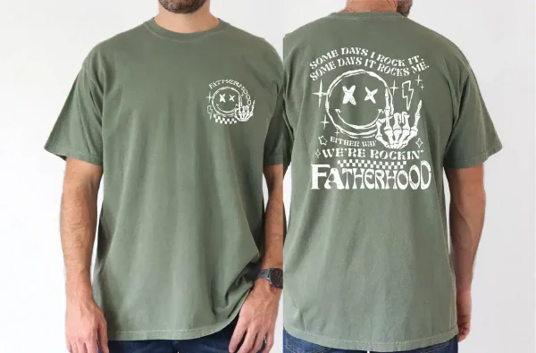 Fatherhood Some Day Rock It Some Day It Rocks Me Shirt, Rocker Dad Gifts, Fathers Day T-Shirt, The Best Father's Day Gift