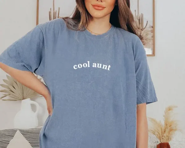 Cool Aunt Comfort Colors? T Shirt Aunt Gift , Pregnancy Reveal to Aunt Cool Aunt Club