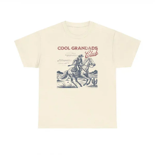 Cool Grandads Club Shirt, Cowboy T-Shirt, Funny Granddad Shirt, Gift for Grandpa, Father's Day Gift, GrandDaddy Gift, Grandfather to Be Gift