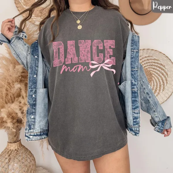 Coquette-Dance-Mom-3-1.jpg Coquette Dance Mom, Ballet Mom Gift, Dance Mama T-Shirt, The Best Idea for Mother's Day Gift