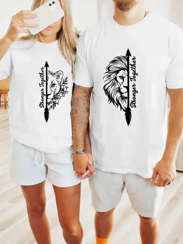 Couple Matching T-Shirt, Strong Together T-Shirt, Father's Day T-Shirt, The Best Family Matching Gift