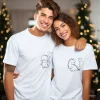 Couple T-Shirts Dino, Dinosaur Lovers Couple Shirt, Cute Dinosaur Matching Shirts Gift for Couple, Gift for Lovers, Dino