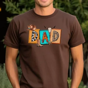 Cowboy-Dad-T-Shirt-1.webp Southern Dad Shirt ? Rodeo Cowboy Aesthetic for Country Fathers