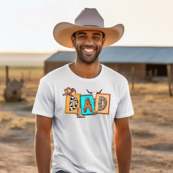 Southern Dad Shirt ? Rodeo Cowboy Aesthetic for Country Fathers