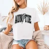 Auntie T-Shirt With Flash, Cute Auntie Shirts, Gift for Aunt, Pregnancy Reveal to Aunt Cool Aunt Club