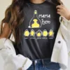 Custom Chicken Mom T-Shirt With Kids Names, Mama Hen Personalized Mom, Mother's Day Shirt, Custom Kid's Names Mom Shirt, Gift For Mom