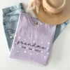 Custom Grandma Shirt, Personalized Gifts for Grandma, Grandma Shirt With Grandkids Name, Flower Grandma Shirt, Grandma Gift
