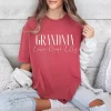 Custom Grandma Shirt, Personalized Gifts for Grandma, Grandma Shirt With Grandkids Name, Flower Grandma Shirt, Grandma Gift