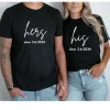 Custom-His-Hers-Shirts-1.webp Custom His Hers Shirts, Personalized Matching Shirts, Anniversary Gift, His And Hers Shirt ,Matching Couple