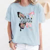 Custom Mom Shirt, Flower Lover Mama Shirt, Personalized Nature Lover Mom Tee, Mothers Day Gift, Butterfly T-Shirt Gift