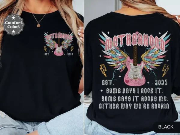 Custom Motherhood, Motherhood Some Day I Rock It, Trendy Mom T-Shirt ? The Best Mother 's Day Gift