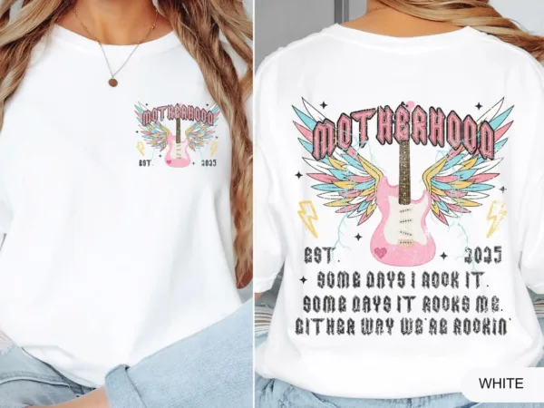 Custom Motherhood, Motherhood Some Day I Rock It, Trendy Mom T-Shirt ? The Best Mother 's Day Gift