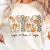 Custom Name Grandma Nini Mimi Nana, Mama Varsity, Family Shirt Matching - The Best Mother's Day Gift