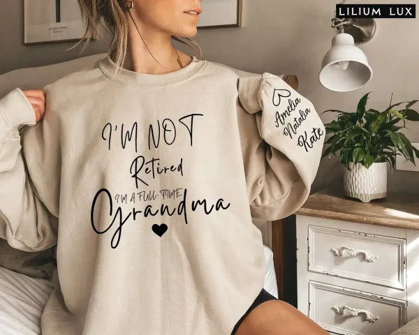 Custom Grandma Goose On The Loose Sweatshirt, Cute Grandma , Funny Goose Gift, New Grandma Crewneck, Mothers Day Gift, Funny Grandma, Gigi Sweater