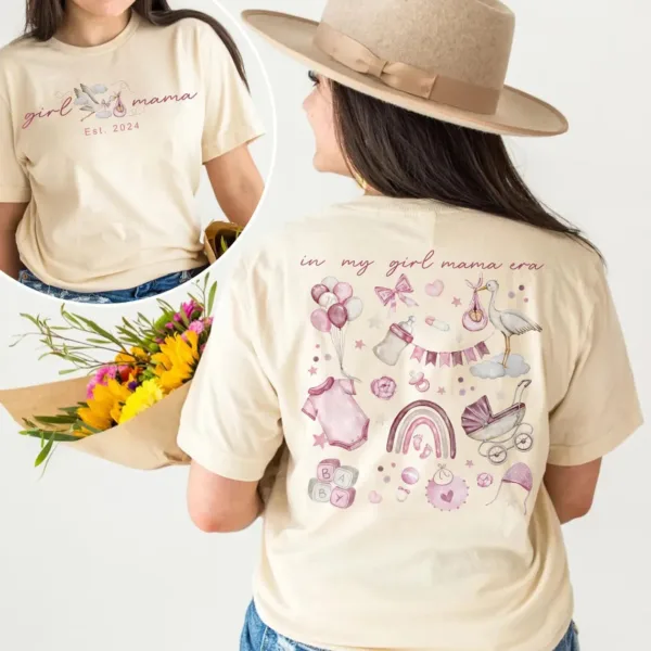 Custom-Stork-Baby-5-1.jpg Custom Stork Baby, Boy Mama, Mother's Day Gift For Mom T-Shirt, The Best Idea for Mother's Day Gift