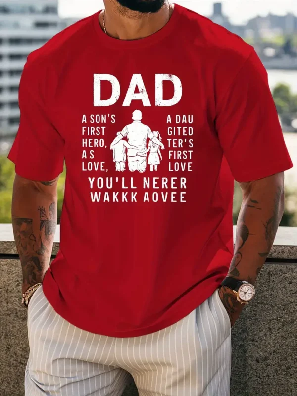 DAD Men's Inspirational Black T-Shirt
