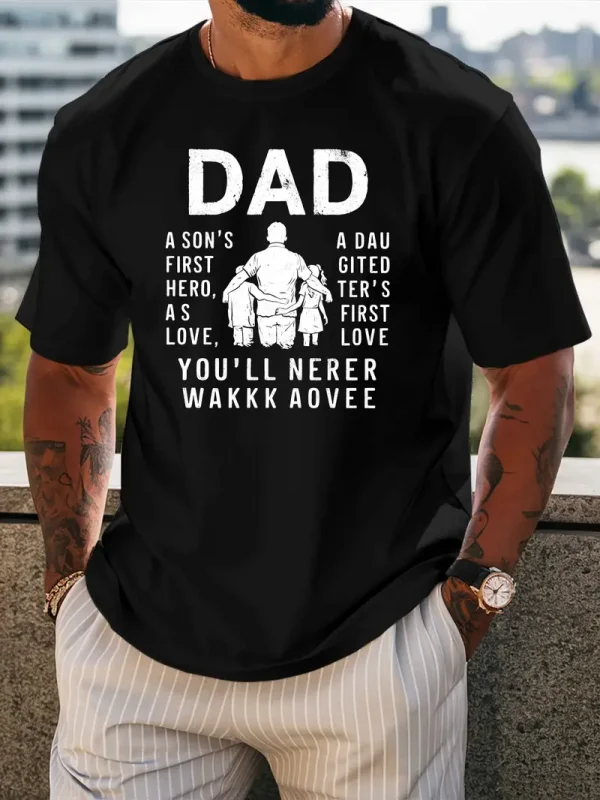DAD Men's Inspirational Black T-Shirt