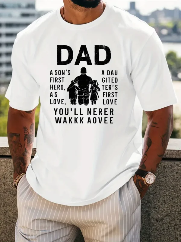 DAD Men's Inspirational Black T-Shirt