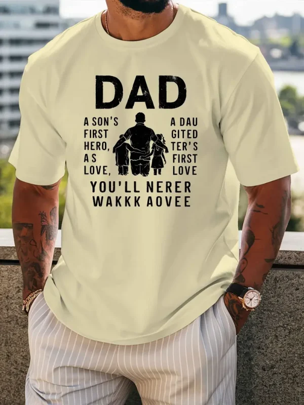 DAD Men's Inspirational Black T-Shirt